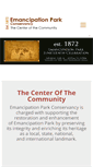 Mobile Screenshot of emancipationparkconservancy.org